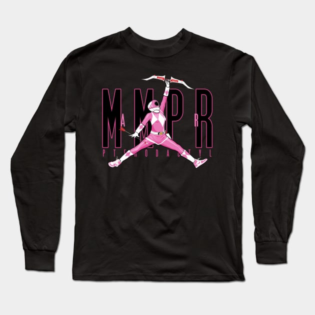 AIR PINK RANGER Long Sleeve T-Shirt by cabelomaluco